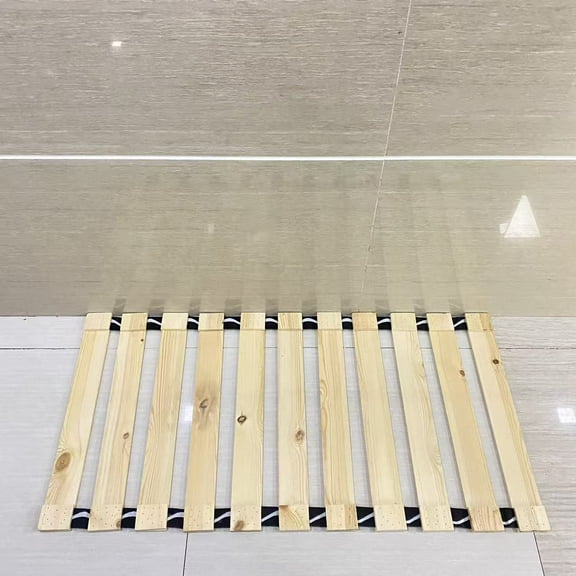 Pacuio Bed frames,Breathable Moisture-Proof Bed Plate, Guest Tatami Mat,Wood Roll-Type Slatted Bed Japanese Floor Futon Mattress, Floor Sleep Bedding (Twin)