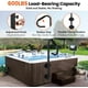 thumbnail image 1 of Historyli Pasamanos para jacuzzi de 122 cm, giratorio 360°, altura ajustable, base deslizable y agarre antideslizante para interiores y exteriores, capacidad de 272 kg, color negro, 1 of 7