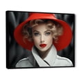 thumbnail image 2 of Designart "France Parisian Stylish Portrait III" Fashion Floater Framed Canvas Wall Art, 2 of 7