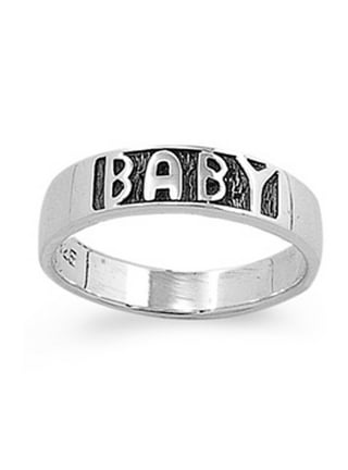 8-12 Month Silver Baby Ring, Baby Ring, Baby Jewelry