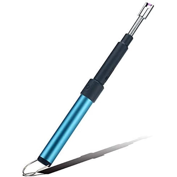 Summoner Electric Rechargeable USB Plasma Lighter, Telescopic & 360 Neck, Perfect Fire Starter for BBQs, Home, Kitchen, Outdoor, Camping, Hiking, Fireworks (Blue)