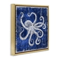 thumbnail image 3 of Stupell Industries Contemporary Rustic Indigo Octopus Gold Floating Frame Canvas Art, 25 x 25, by Paul Brent, 3 of 8