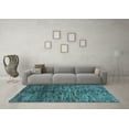 thumbnail image 3 of Ahgly Company Indoor Rectangle Abstract Light Blue Modern Area Rugs, 8' x 12', 3 of 4