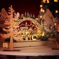 thumbnail image 4 of Inicio Navidad Puente de Modelo Village Luz Calendario Adornos Hugo Estatua de luz de puente, 4 of 10