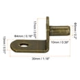 thumbnail image 2 of Uxcell Shelf Support Pegs L-Shaped Bracket Pegs Shelf Pin With Hole Bronze Tone 5mm, 2 of 5