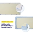 thumbnail image 2 of Crib & Toddler Extra Soft Microfiber Fitted Sheets for Standard Crib & Toddler Mattress Pad for Baby Girls and Boys, 4-Pack, 2 of 4