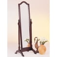 thumbnail image 2 of Cabot Wood Adjustable Full Length Cheval Mirror Merlot, 2 of 4