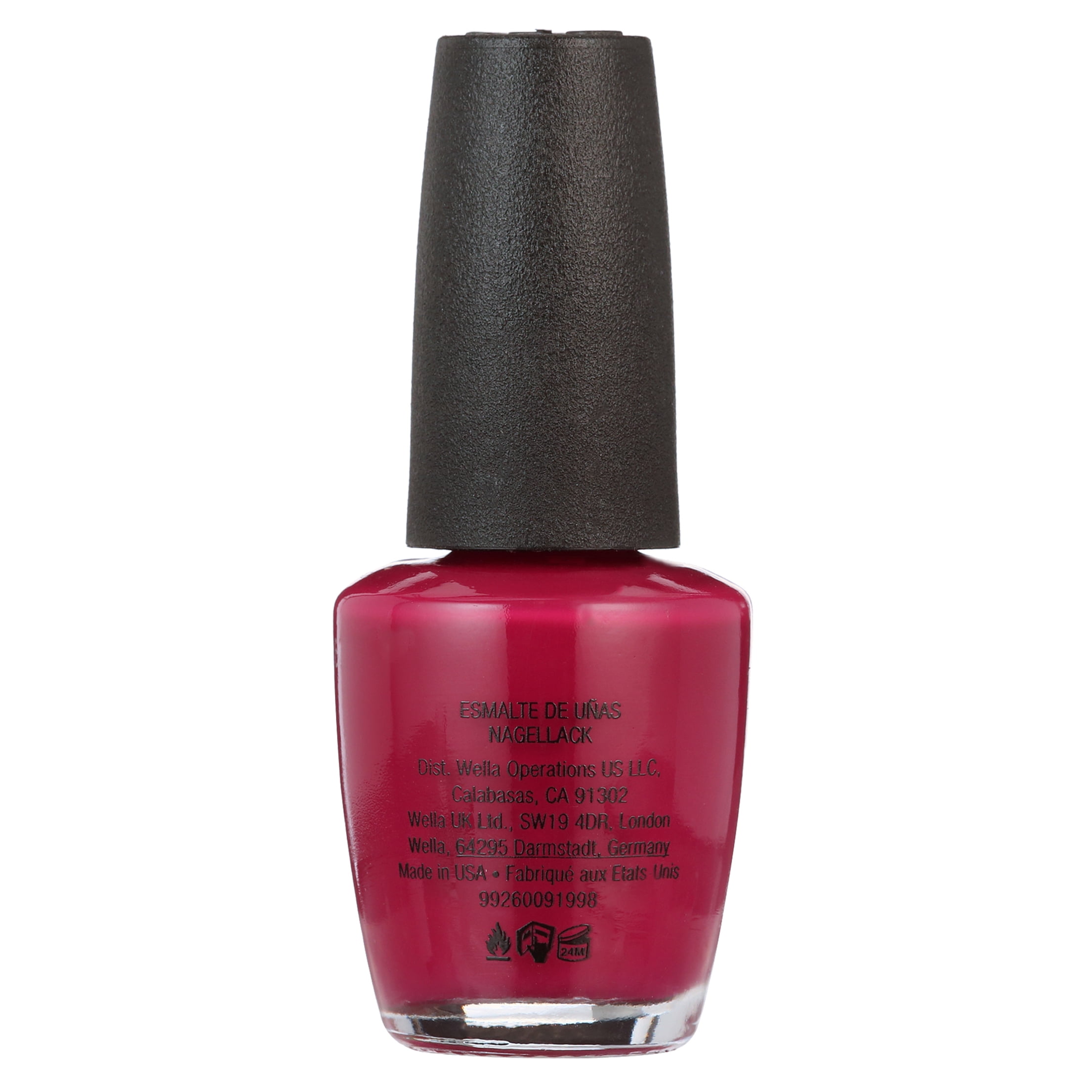 OPI Nail Lacquer, Miami Beet, Nail Polish, 0.5 fl oz