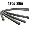 thumbnail image 2 of 4PCS Black Silicone 28" 6mm Car Bus Rubber Frameless Windshield Wiper Blade Refill Strips Replacement Car Accessories, 2 of 10