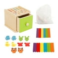 thumbnail image 1 of HILABEE Color Shape Sorting Box Shape Color Recognition Hands on Ability Early Learning Educational for Baby Children Kids Boys Girls E, 1 of 9