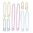 thumbnail image 2 of 10pcs Assorted Colors Yarn Stitch Holder Set Crochet Knitting Needle Alloy Safety (Random Color), 2 of 9