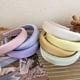 thumbnail image 3 of Diadema de esponja brillante de satén de primavera y verano para que las mujeres salgan con la parte superior del cráneo alta para mostrar la cara, diadema pequeña con joyería para el, 3 of 6