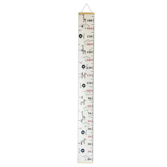 Creatine Growth Chart For Kids Canvas Height Chart Ruler Removable Hanging Wall Ruler Measurement Chart For Home Decoration Measuring Board Foldable