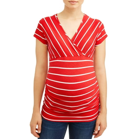 Oh! MammaMaternity stripe nursing friendly top - available in plus sizes