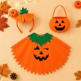 thumbnail image 4 of lekwk Pumpkin Costume Adult Halloween Costume for Women 3 Piece Set with Headband & Candy Bag Cute Fancy-Dress Cosplay Party Way to Celebrate, 4 of 8