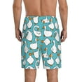 thumbnail image 3 of Kdxio Cartoon Funny Goose Print Mens Sleep Shorts Bottoms Soft Comfy Pajama Wear Pants with Drawstring Pockets, 3 of 7