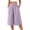 Purple, variant on Noric Women's Plus Size Capri Pants Casual Wide Leg Casual Flowy Culottes Summer Lounge Beach Pants with Pockets
