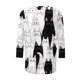thumbnail image 4 of Karight Women Tops Loose Fit Three Quarter Sleeve V Neck Shirts Y2K Cute Bunny Blouses Dressy Spring Aesthetic Clothes, 4 of 5