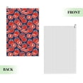 thumbnail image 2 of Lsque Hand Drawn Tomatoes Premium Golf Towel - Ultra Absorbent and Quick Drying Microfiber Towel with Carabiner - Gift for Men -24" X 16", 2 of 8