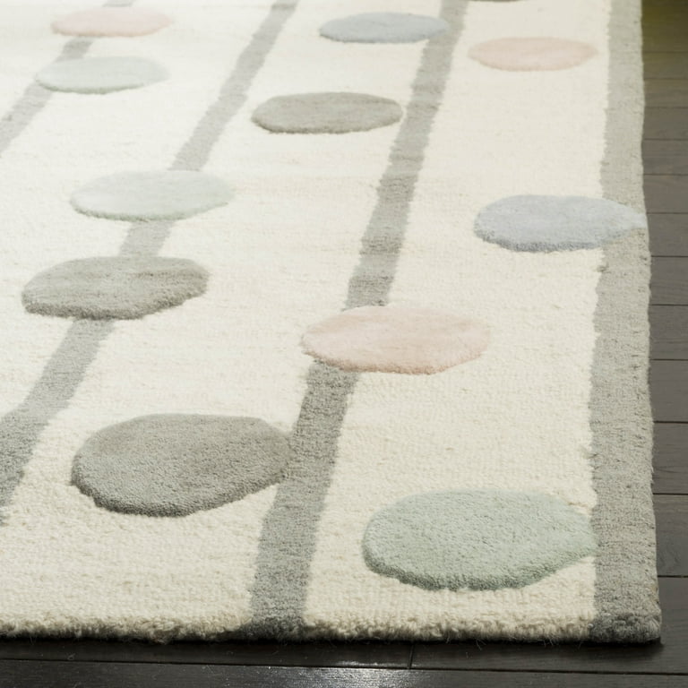 Safavieh Safavieh Kids Multi Stripe 3 x 5 Ivory/Multi Indoor Abstract Kids Handcrafted Throw Rug Safavieh Safavieh Kids Multi Stripe 3 x 5 Ivory/Multi Indoor Abstract Kids Handcrafted Throw Rug