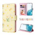 thumbnail image 3 of Compatible With Samsung Galaxy S22 5g Case Retro Gilded Flower Pu Leather Rfid Blocking Wallet Cover, 3 of 3