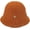 Brown, variant on CoCopeaunts Ladies Bucket Hat Solid Color Lambs Wool Casual Warm Women Girls Basin Cap Rivet Edge Decorate Trend Fisherman Hat