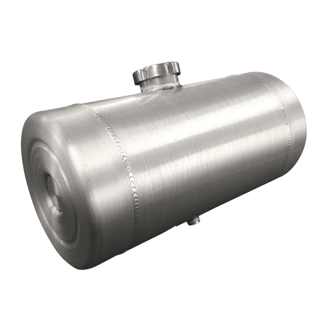 10x28 Center Fill Round Spun Aluminum Gas Tank - 9 Gallon 3/8 NPT