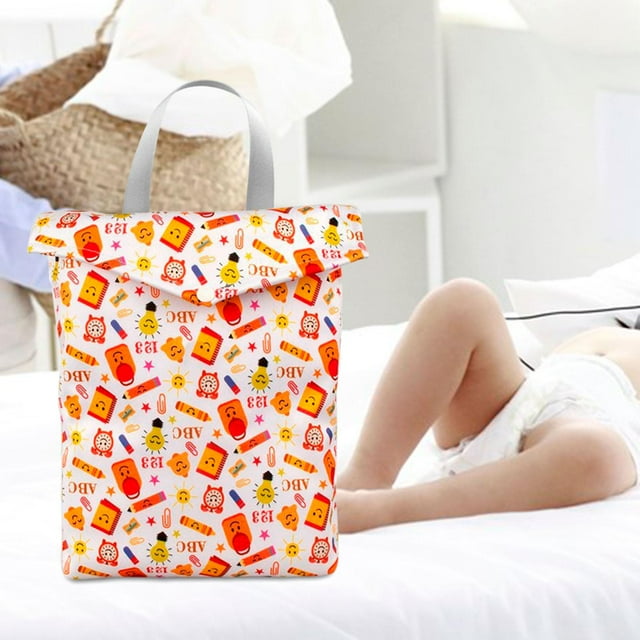 Bolsa para pañales de tela Hugo Impermeable 20x25cm