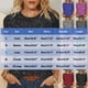 thumbnail image 3 of Tejiojio Women's Sequin Top Round Neck 3/4 Sleeves Sparkly Casual Party Blouse S-2XL, 3 of 5