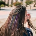 thumbnail image 2 of Extensiones de oropel con purpurina, extensiones de cabello de 12 colores, 120 cm, 2 of 4