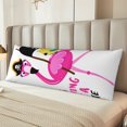 thumbnail image 4 of KLL Ultra Soft Microfiber Body Pillow Cover/Pillowcases 20"x54" with Hidden Zipper Closure-It'S Flamazing To Be A Pirate, 4 of 5