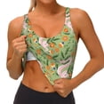 thumbnail image 3 of Balery Snake And Floral Sujetadores deportivos con espalda cruzada para mujer, acolchados, sin costuras, de alto impacto, ideales para yoga, gimnasio, entrenamiento y fitness.-XX-Large, 3 of 8