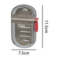 thumbnail image 5 of Nkmbld Portable Travel Soap Box, Leakproof Soap Container with Lid, Shatterproof Travel Soap Holder for Bathroom, Gym, Camping, Vacation, Gray, 5 of 5