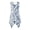 Blue Floral Vine, variant on Side Pockets Summer Dresses, Blue Pineapple Sleeveless Dress Polyester Anti Wrinkle Asymmetric Hem Midi Dress Round Neck