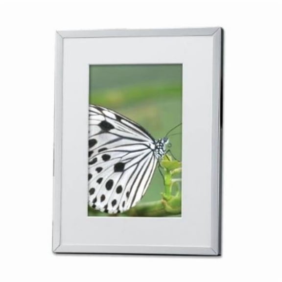 Silver Plated Matted 4x6 Picture Frame