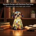 thumbnail image 4 of HIBIBUD Dog Night Light,3D Retro Stained Resin Pup Lamp,Usb Powered Non-Dazzling Led Bedside Light Handmade Decorative Gift, 4 of 7