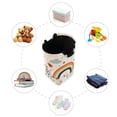 thumbnail image 7 of Yayeee Freestanding Laundry Hamper with Handle Collapsible Large Storage Basket for Clothes, Cute Rainbow, 7 of 7