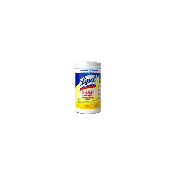 2X - Lysol Lemon and Lime Blossom Disinfecting Wipes- 80ct
