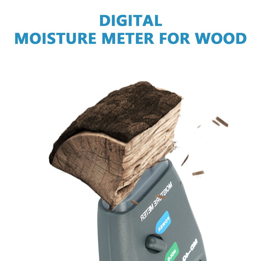 4-Pin Digital LCD Moisture Meter Damp Detector Timber Wood Tester Plaster Sensor 
