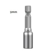 BTOER 1pc Hex Socket Magnetic Nut Screwdriver 1/4” Hex Shank Electric Drill Bits For Power Drills Drivers Socket 6-13mm