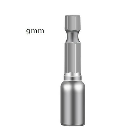 

RAINB 6-13Mm Socket Magnetic Nut Screwdriver 1/4 Hex Shank Electric Drill Bit 9Mm
