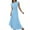 Light Blue, variant on LYXSSBYX Two Piece Outfits Women Skirt and Top Women's Set Dress Casual Hanging Solid Color Dress Dress Set