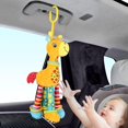 thumbnail image 2 of Kakibliliangnv Juguete para Asiento de Coche de bebé, Juguetes para Cochecito de bebé, Sonajero Colgante Suave, Juguete para bebé, Peluche para la dentición, Campana de Viento de Felpa Animal con, 2 of 5