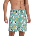 thumbnail image 2 of Sikiie Panda Bathing In The Bath Mens Pajama Shorts, Lounge Pant, Men's shorts，Sleep Pj Shorts for Men-X-Large, 2 of 6