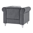 thumbnail image 6 of Glory Furniture Raisa Velvet Chair in Gray, 6 of 6