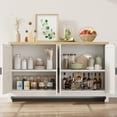 thumbnail image 5 of YANSHE Accent Storage Modern Sideboard, Rattan White, 5 of 9