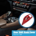 thumbnail image 2 of Gear Shift Lever Cover Automotive Gear Shift Knob Trim for BMW 1 2 3 4 5 6 7 Series X3 X4 F30 F10 Red, 2 of 7