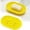 Yellow, variant on Silicone Drainage Tray - Kitchen Soap Dish Drying Rack - Perforated Drip Catching Stand - Sponge and Dishcloth Organizer - 1 Pack - Yellow
