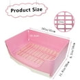 thumbnail image 2 of Large Rabbit Litter Box with Drawer for Bunny Guinea  Chinchilla Ferret Small Animals Pink, 2 of 5
