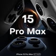 thumbnail image 4 of TAURI Funda Magnética 5 en 1 para iPhone 15 Pro Max [Protección contra Caídas de Grado Militar] con 2X Protector de Pantalla + 2X Protector de Lente de Cámara, Transparente Slim Fit para iPhone 15 Pro, 4 of 4